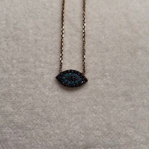 Gold evil eye necklace